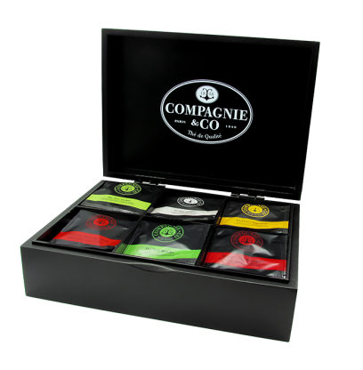 COFFRET VIDE EN BOIS AVEC 6 COMPARTIMENTS