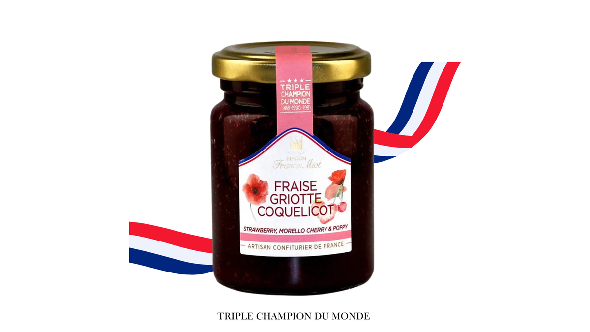 CONFITURE FRAISE GRIOTTE COQUELICIOT
