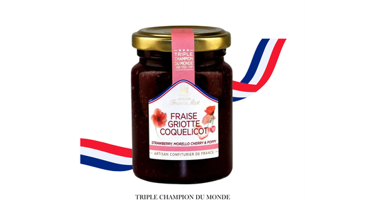 CONFITURE FRAISE GRIOTTE COQUELICIOT